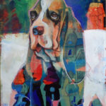 Albert záhradníkov pes – olej 2022