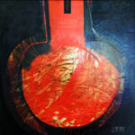 Červený strom – olej 2018