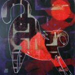 Mačka – akryl 2023