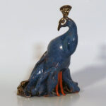 Modrý páv keramika